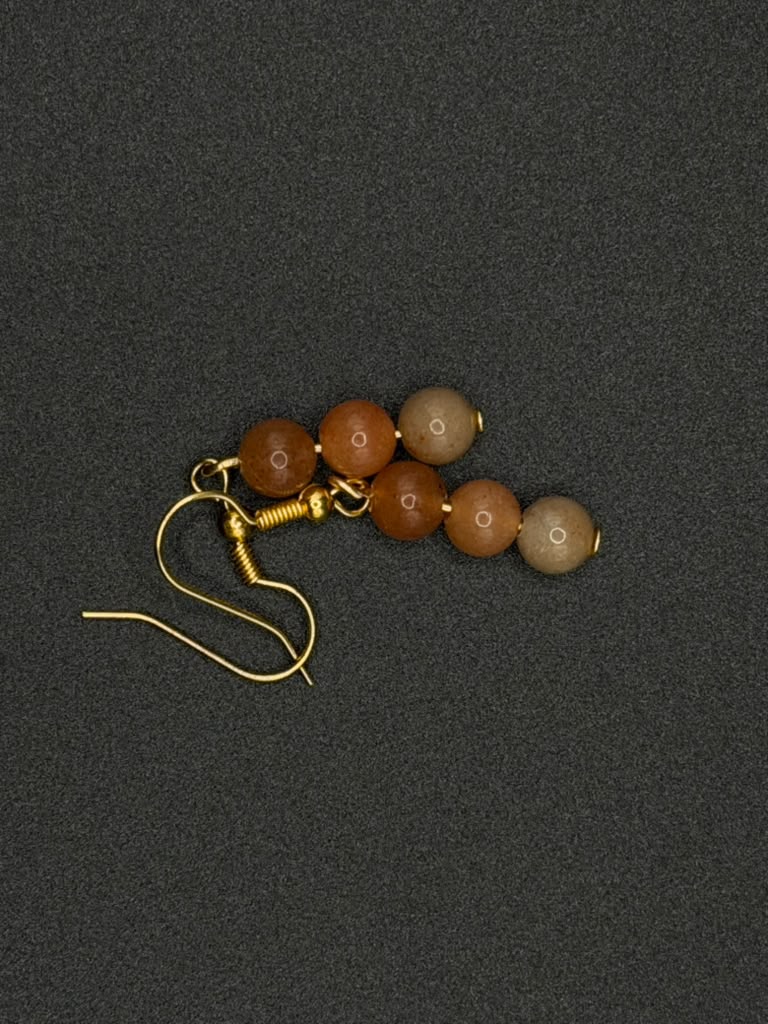 Handmade Coffe Bead Earrings